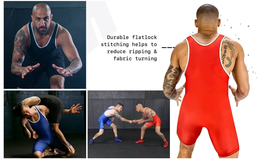 Custom Men′s Powerlifting Suit Quick Dry Sexy Fitness Training Tights Wrestling Singlet Wear