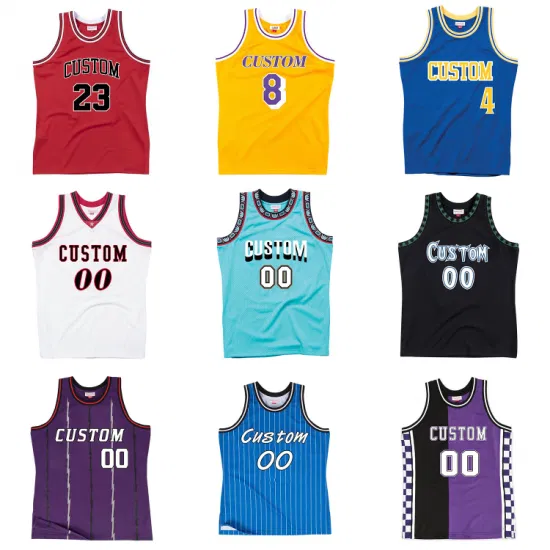 Benutzerdefinierte Basketball-Kleidung, Jersey-Shorts, Sportuniform, Herren-S-Sets, Sublimation, wendbar, Übungstrikot, Unterhemden, Basketball-Uniformen